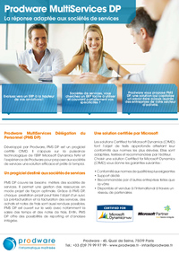 Solution : Prod'Multiservices